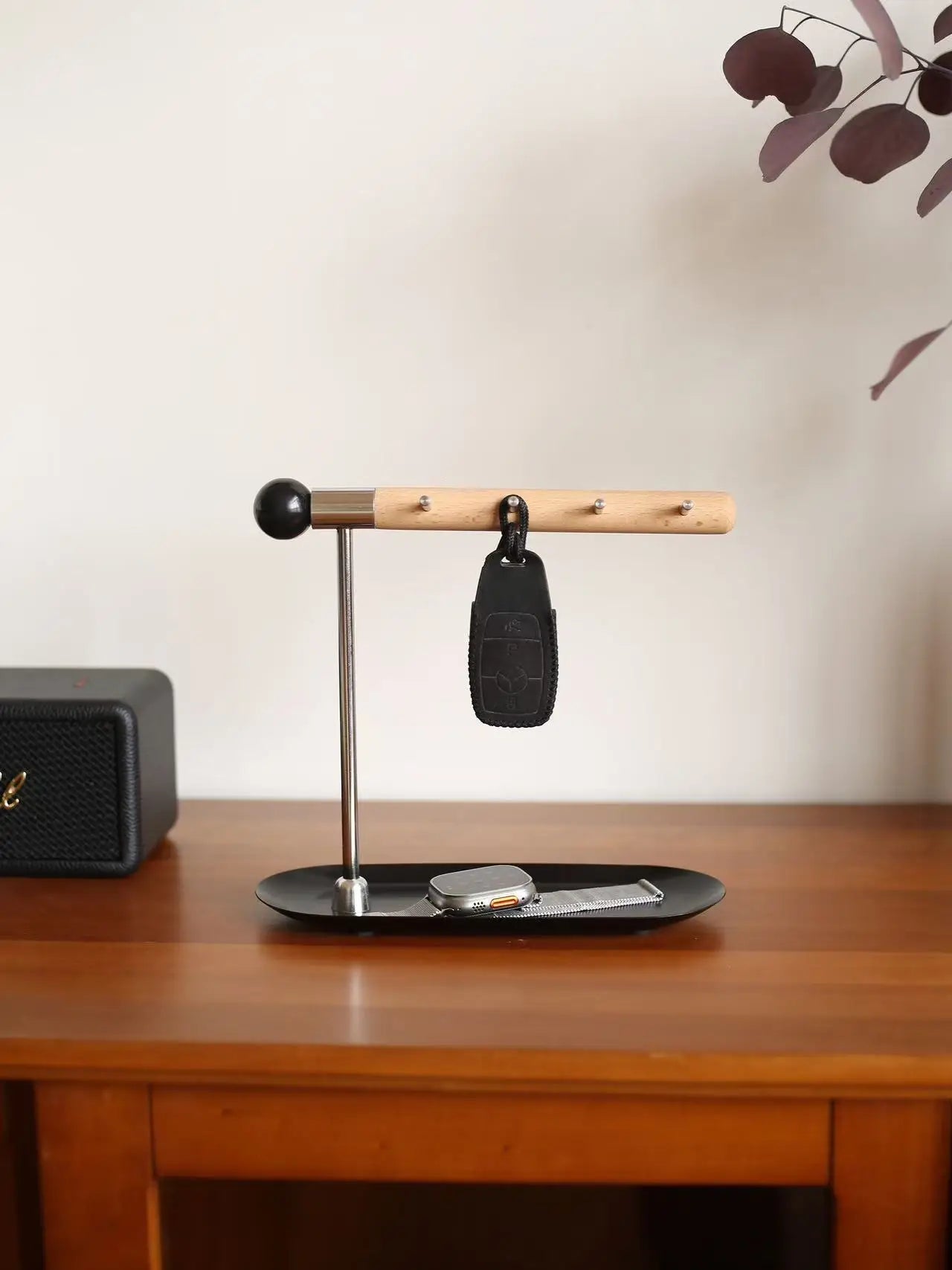 Wooden Key Organizer Entryway Storage