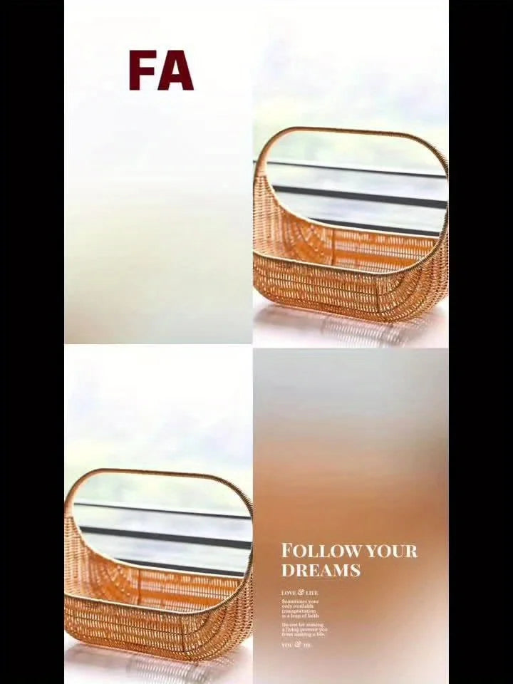 Handwoven Rattan Bread Basket