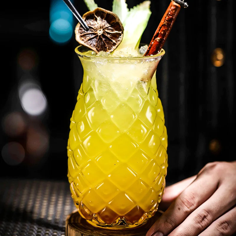Handcrafted Pineapple Cocktail Glassware