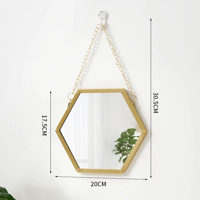 Hexagon Decorative Wall Mirror