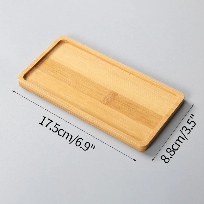 Eco Friendly Mini Bamboo Tray For Cups And Coasters