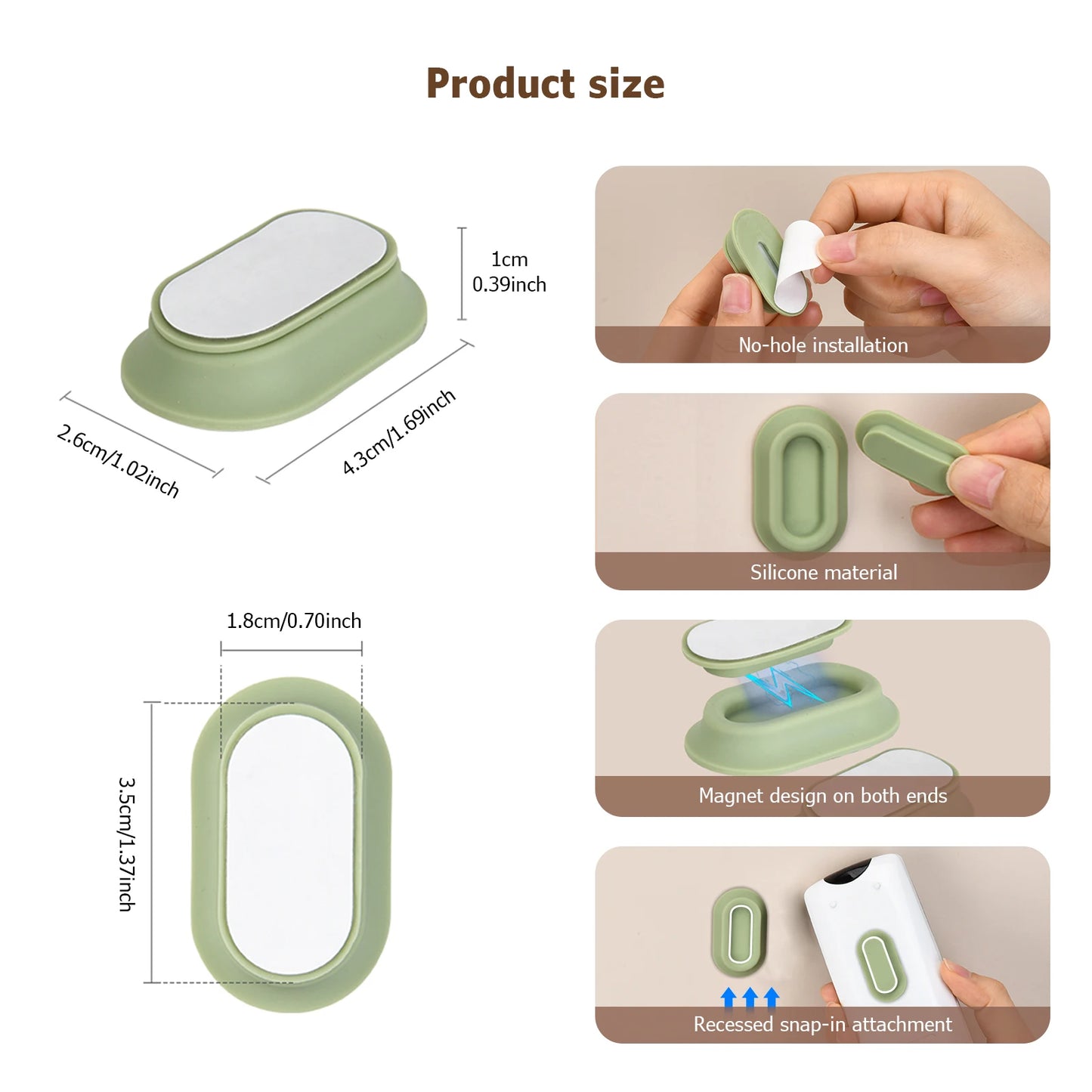 Magnetic Wall Mounted Remote Bracket