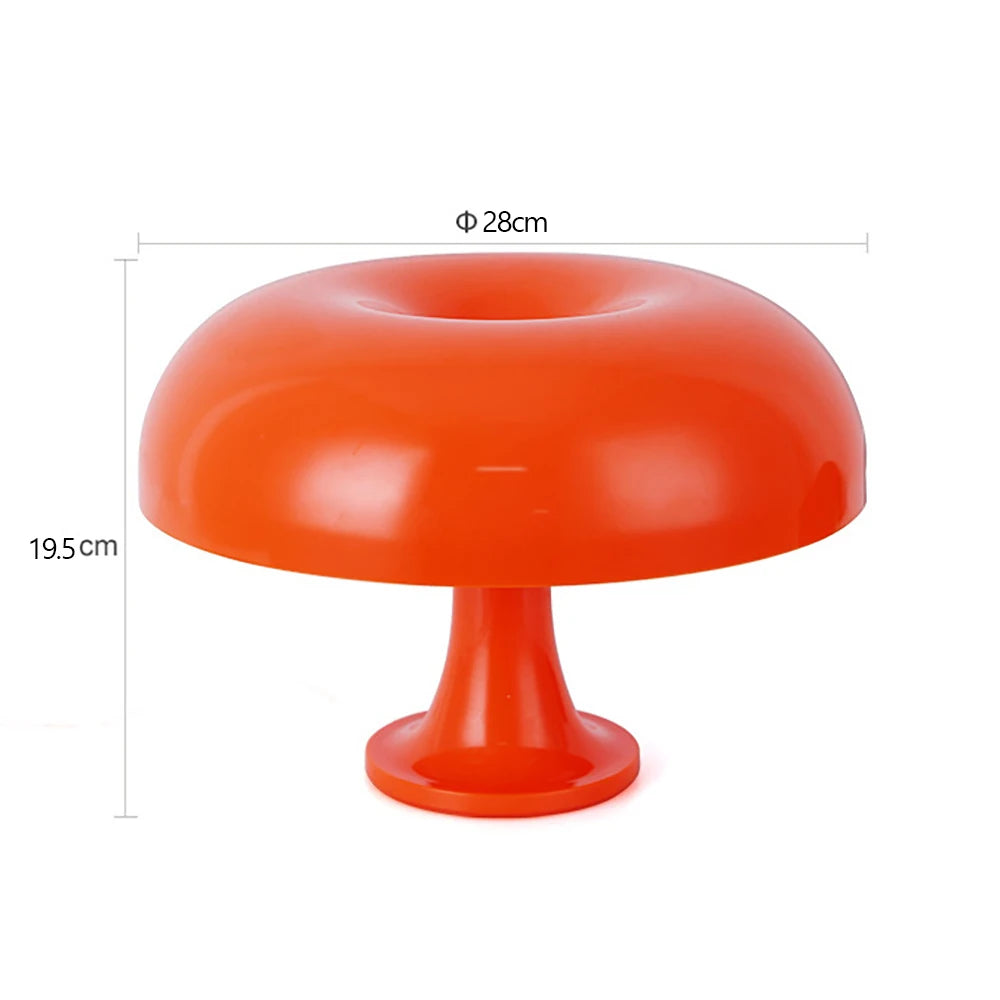 Mushroom Table Lamp Danish Designer Orange