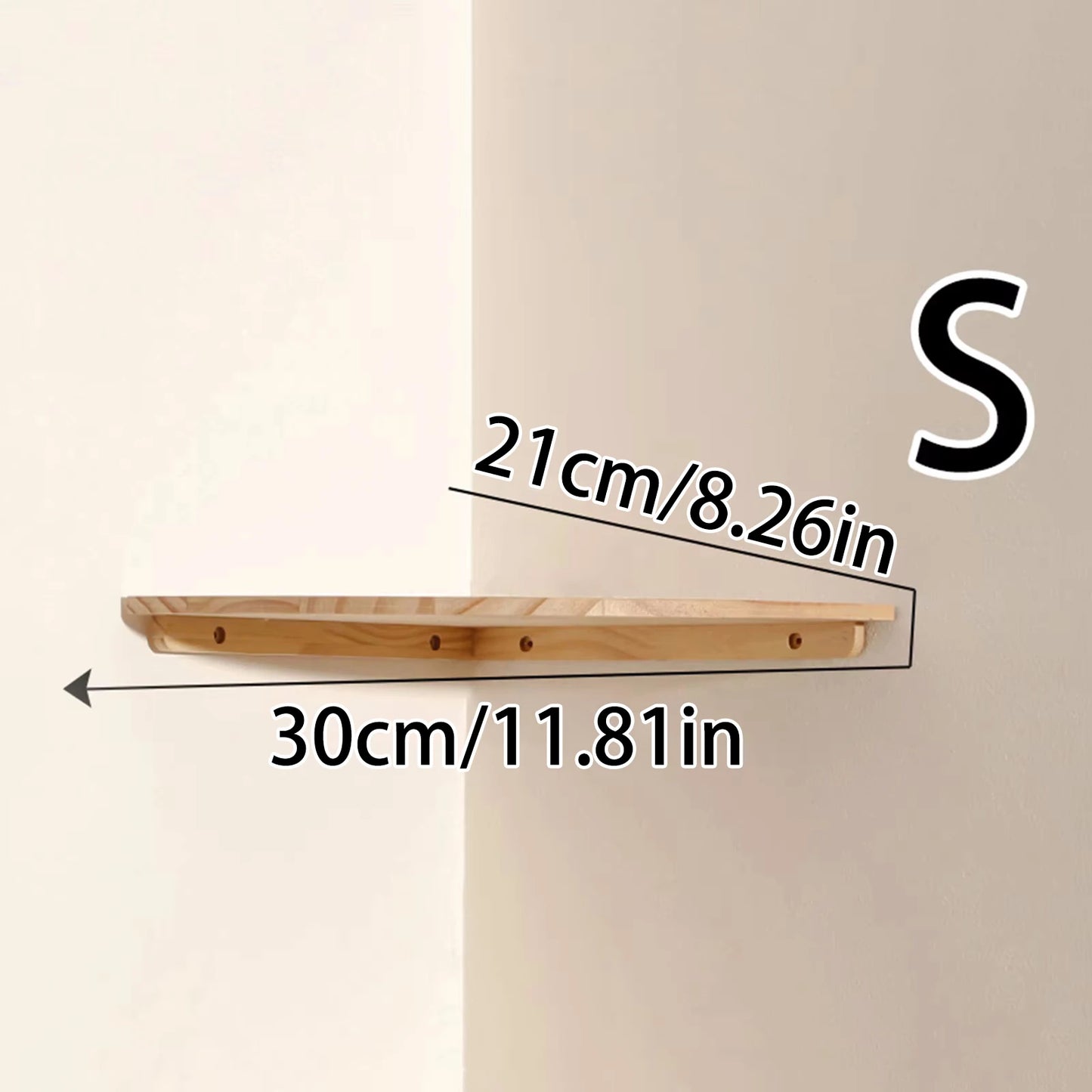 Wood Floating Corner Shelves for Any Room