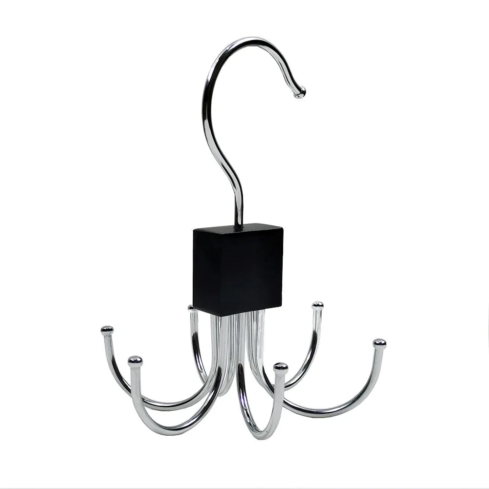 Rotating Wooden Metal Belt Hanger