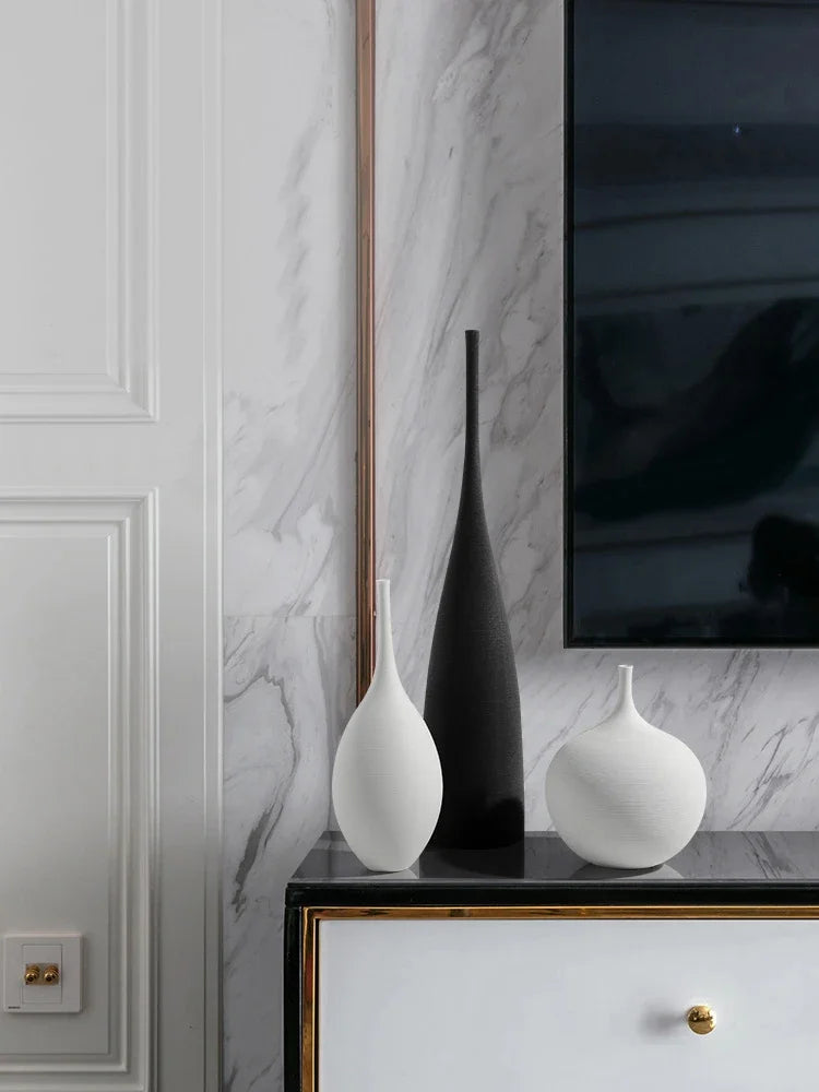 Minimalist Zen Ceramic Art Vase
