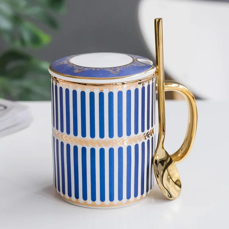 Luxury Gold Ceramic Coffee Mug