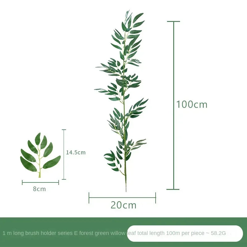 Artificial Eucalyptus and Bamboo Leaves