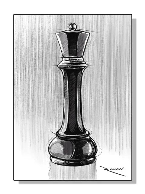 Modern Chess Canvas Wall Art