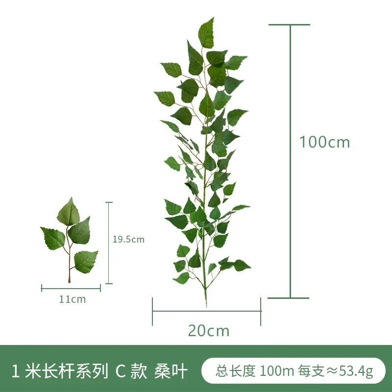 Artificial Eucalyptus and Bamboo Leaves