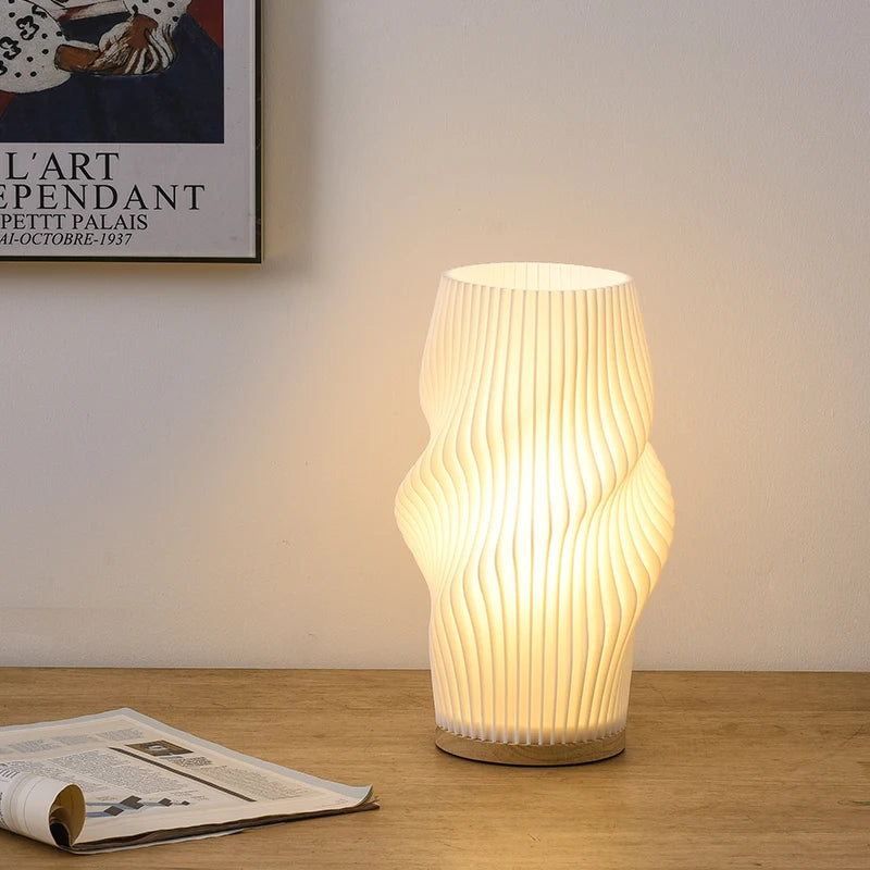 French Cream 3D Bedside Lamp
