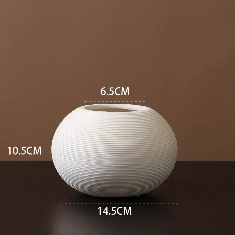 Minimalist Zen Ceramic Art Vase