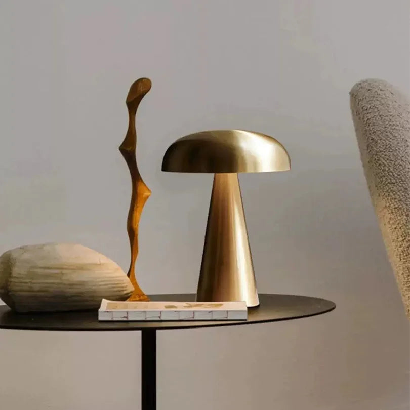 Rechargeable Ambient Mushroom Table Lamp