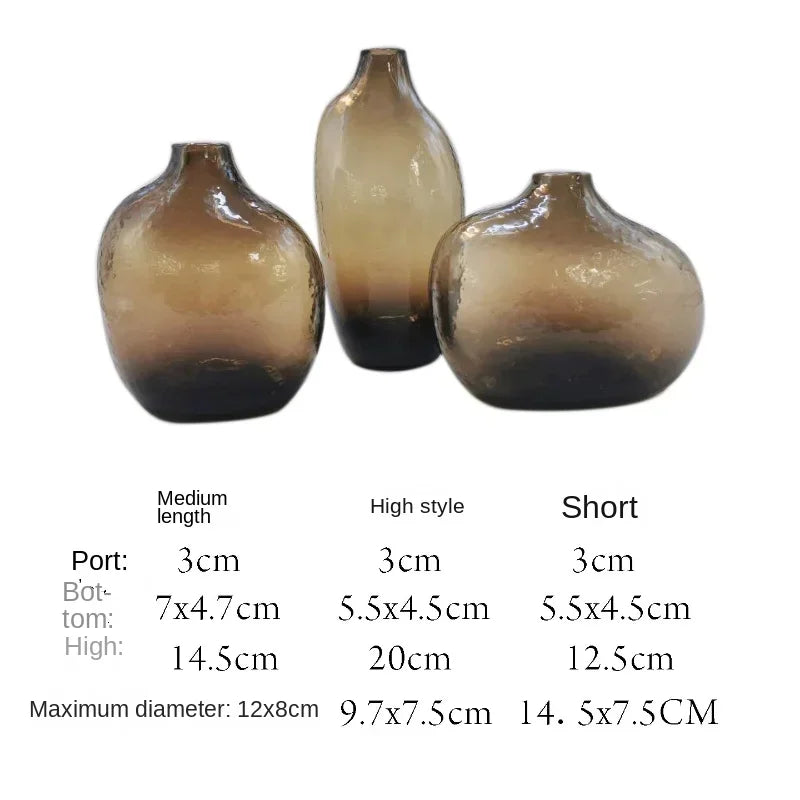 Hammered Glass Vase