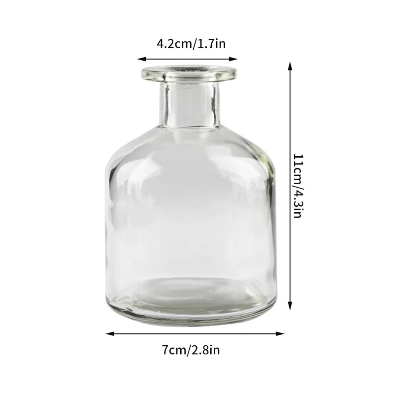 Brown Retro Glass Flower Vase