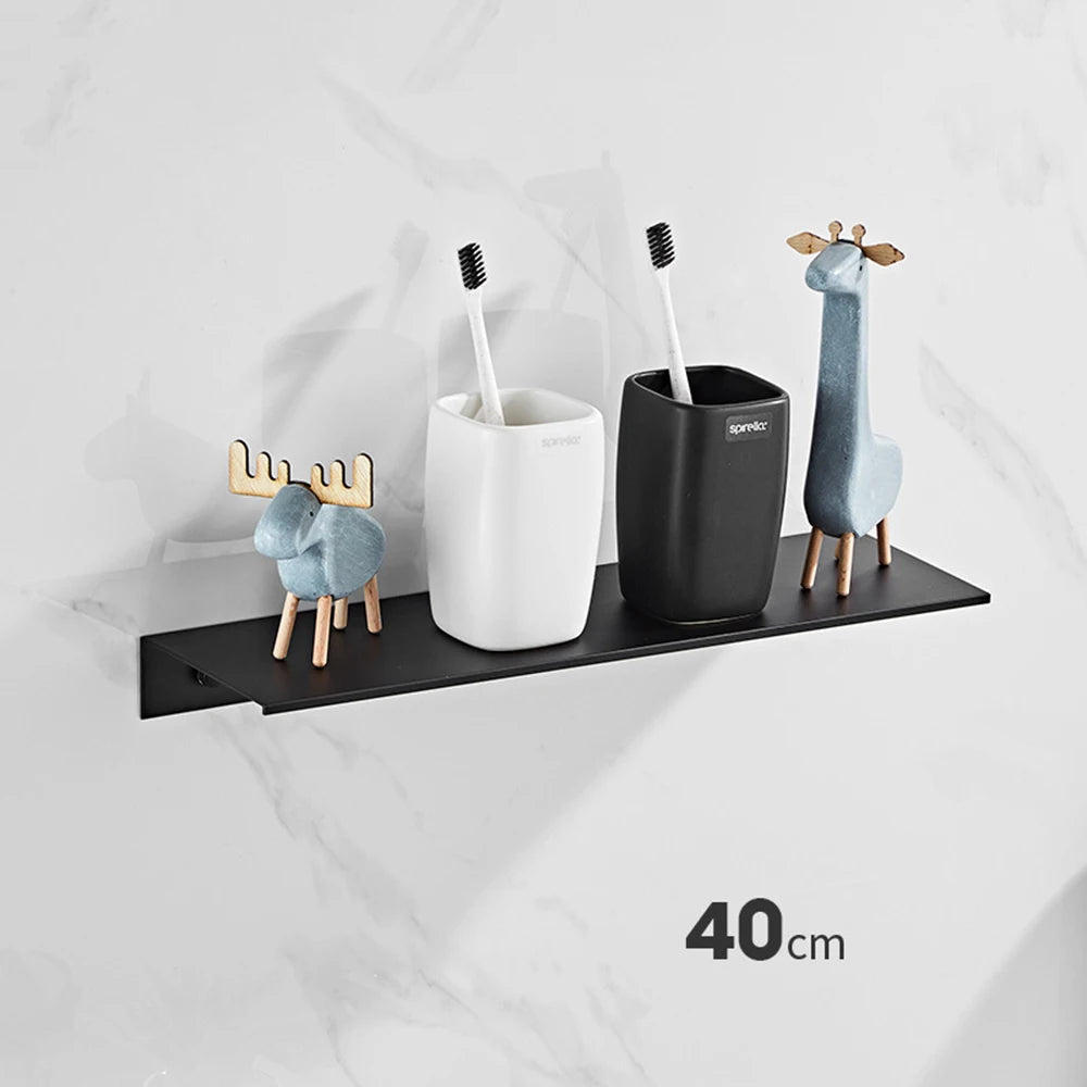 30/40/50CM Aluminum Floating Bathroom Shelf
