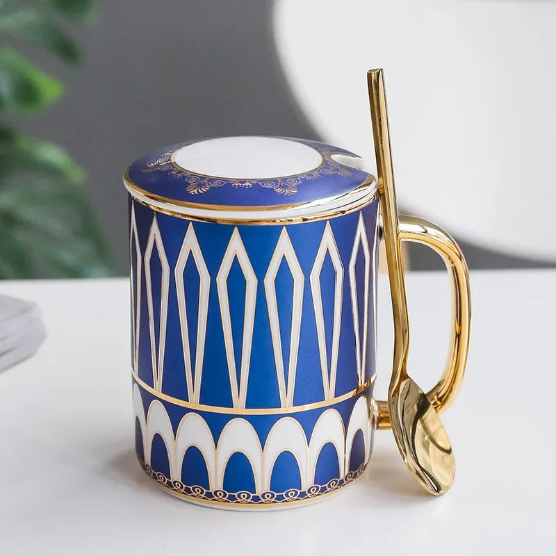 Luxury Gold Ceramic Coffee Mug