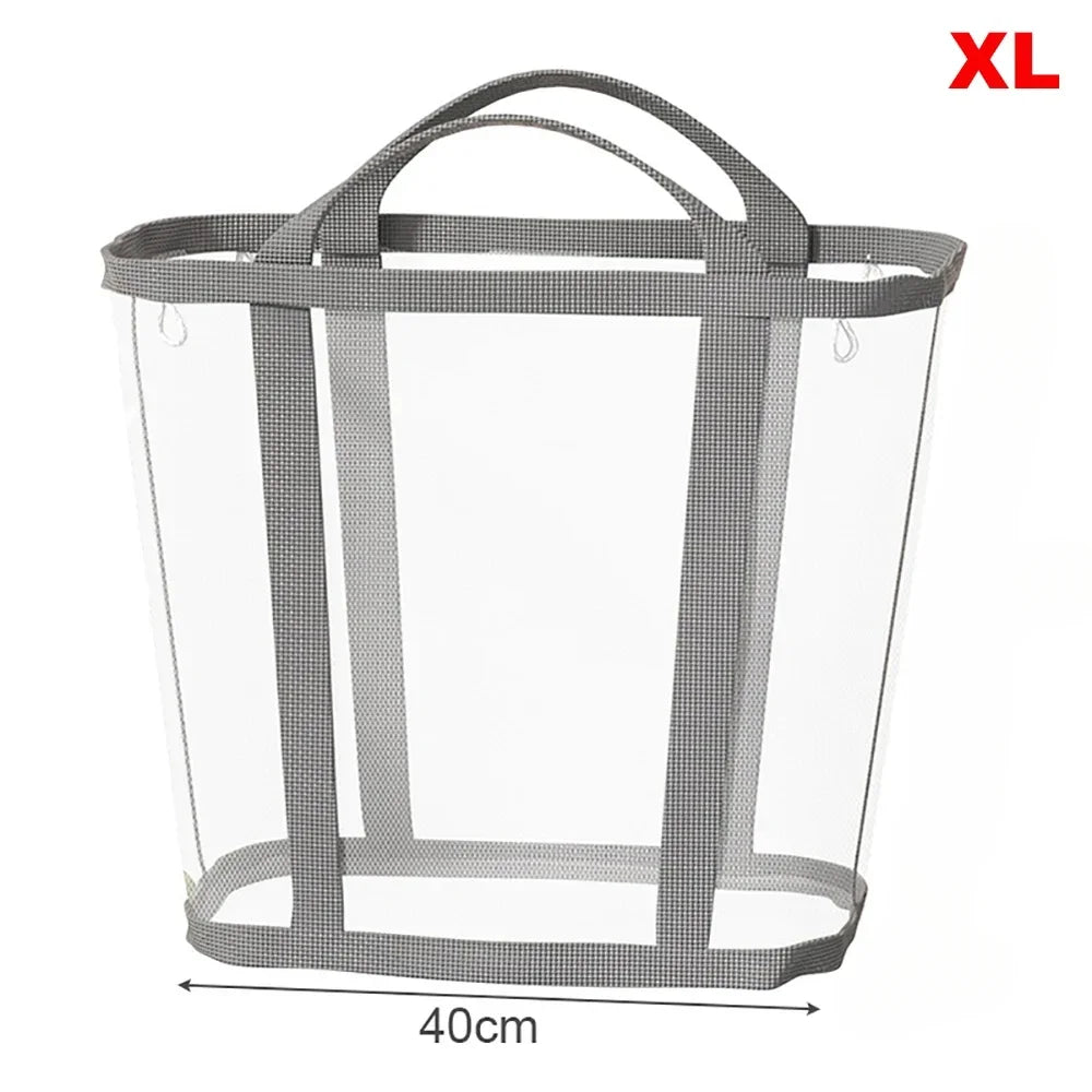 Nylon Mesh Foldable Laundry Basket