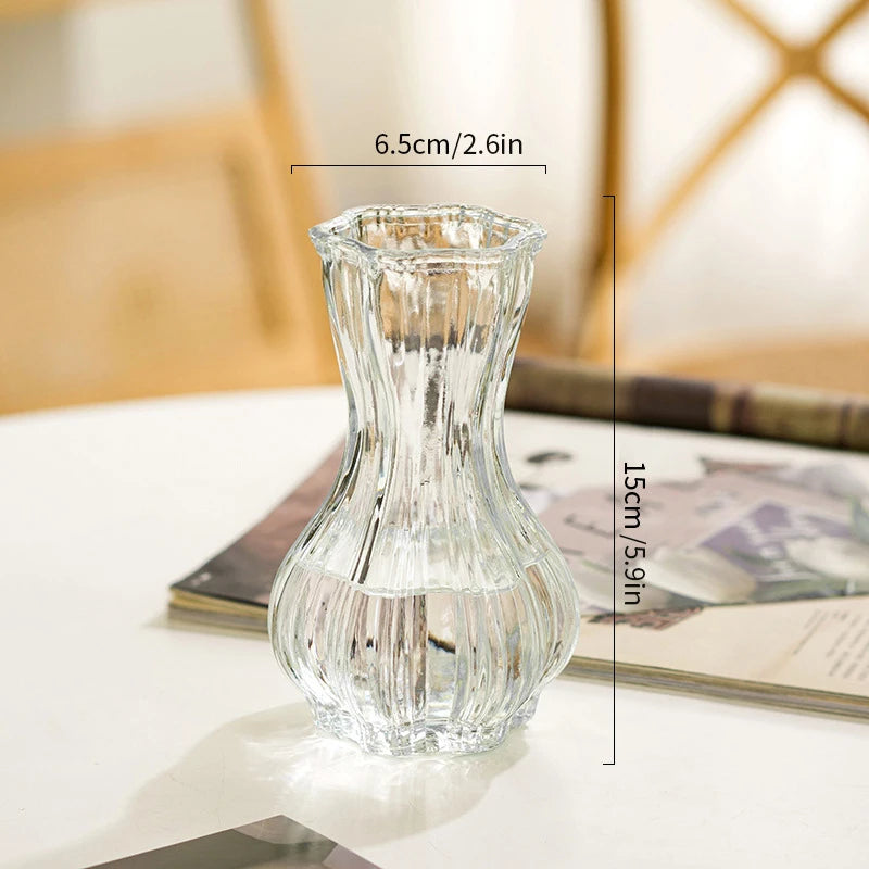 Brown Retro Glass Flower Vase