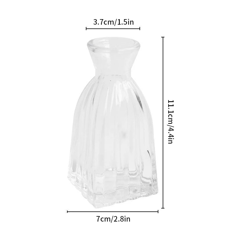 Brown Retro Glass Flower Vase