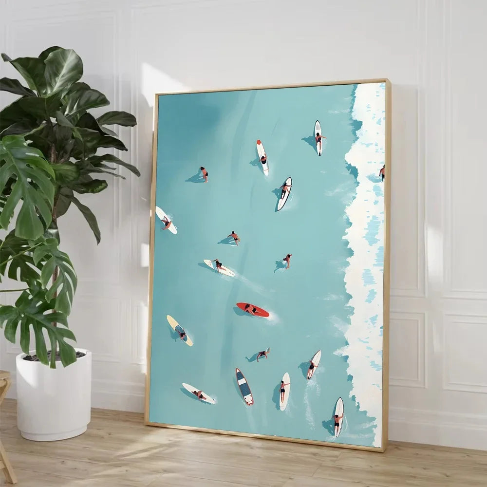 Nordic Summer Girl Canvas Art