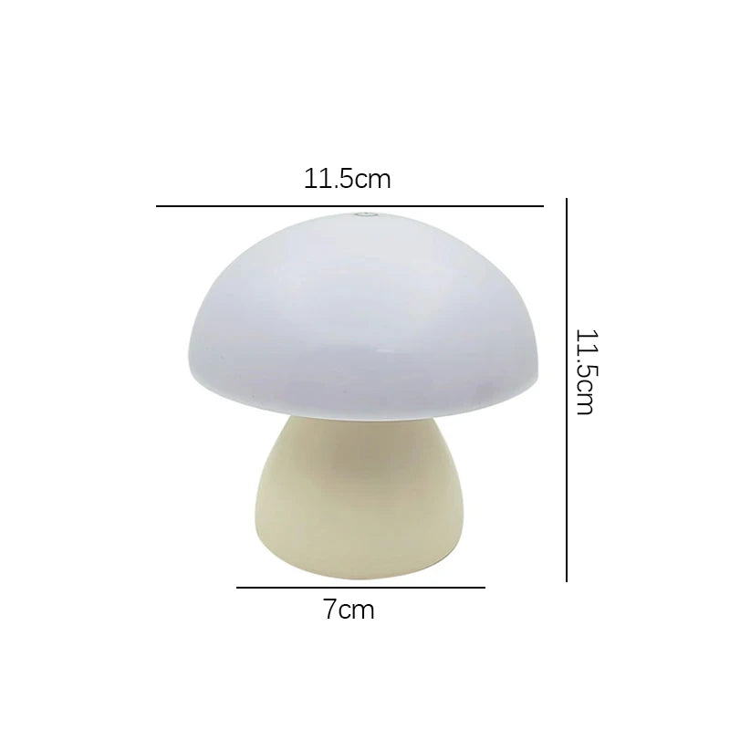Rechargeable Mushroom LED Desk Lamp With Touch Control