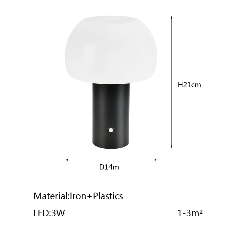 Wireless Charging Mushroom Table Lamp