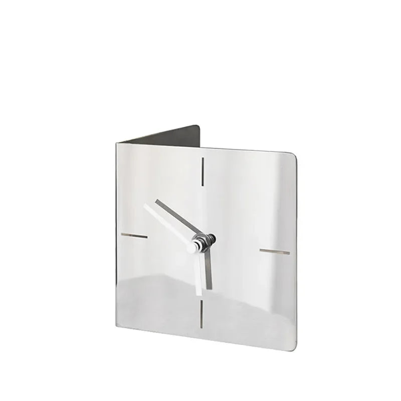 Luxury Stainless Steel Desk Clock