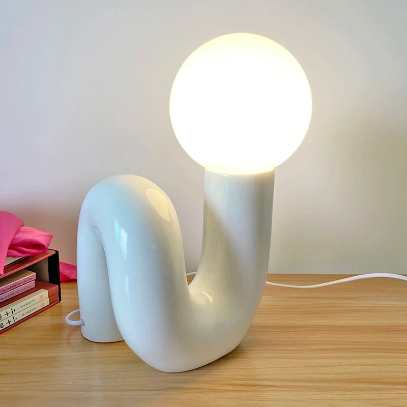 Resin Desk Lamp Glass
