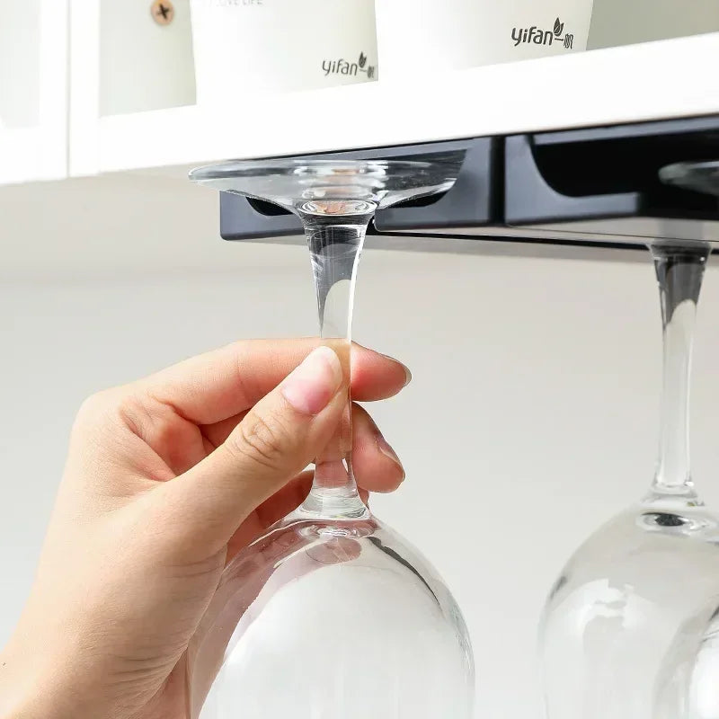 Bar Wine Glass Rack Non-Drilled Holder