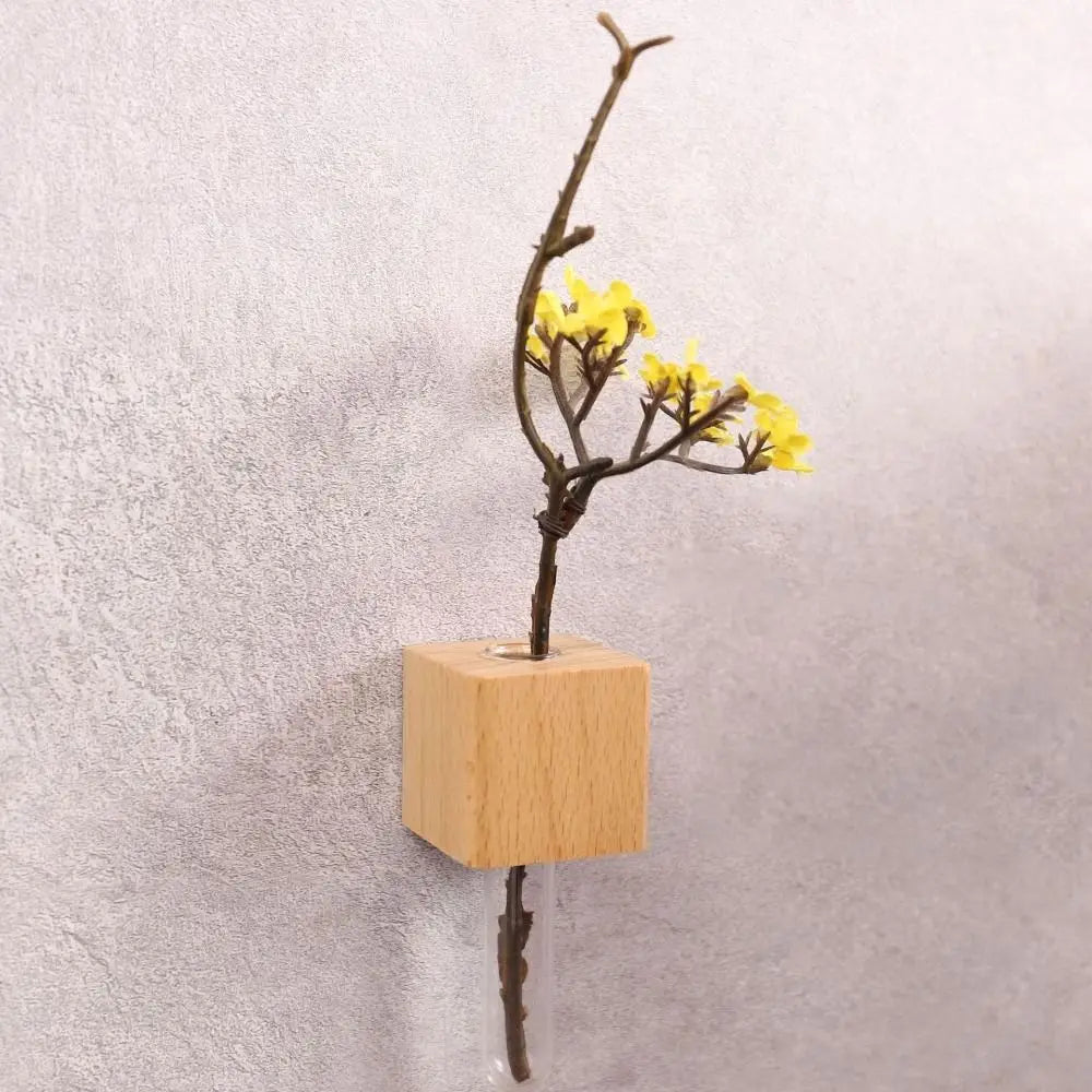 Wooden Test Tube Vase Sticker