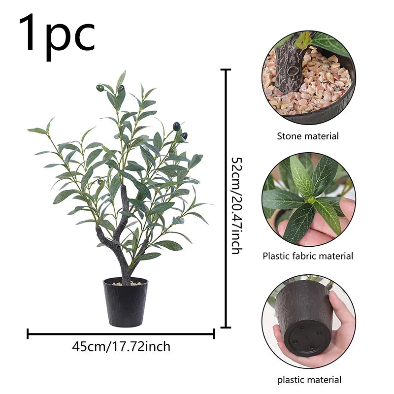 Artificial Olive Money Tree Plant