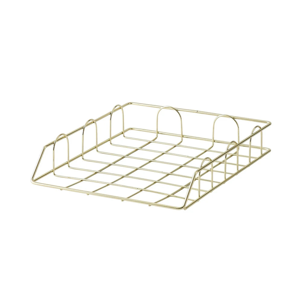 Nordic Rose Gold Storage Basket