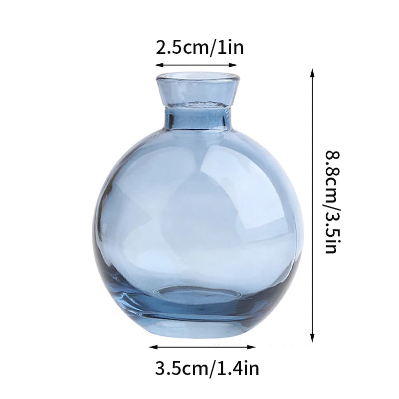 Brown Retro Glass Flower Vase