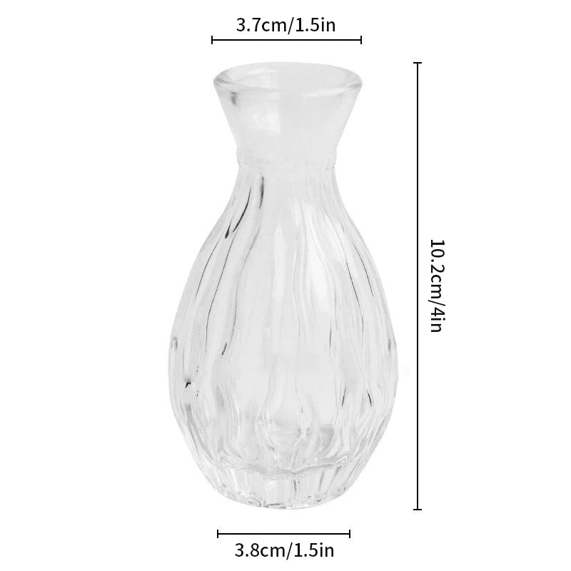 Brown Retro Glass Flower Vase