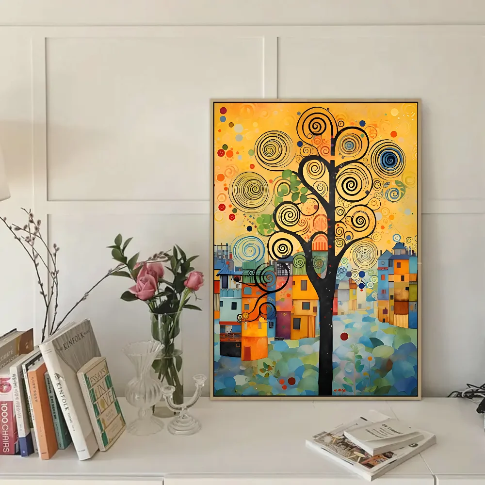 Klimt Symbolism Waterproof Sticker Poster