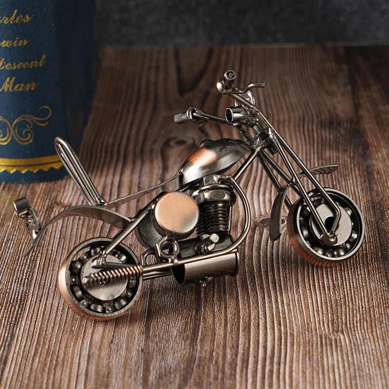 Retro Iron Motorcycle Model