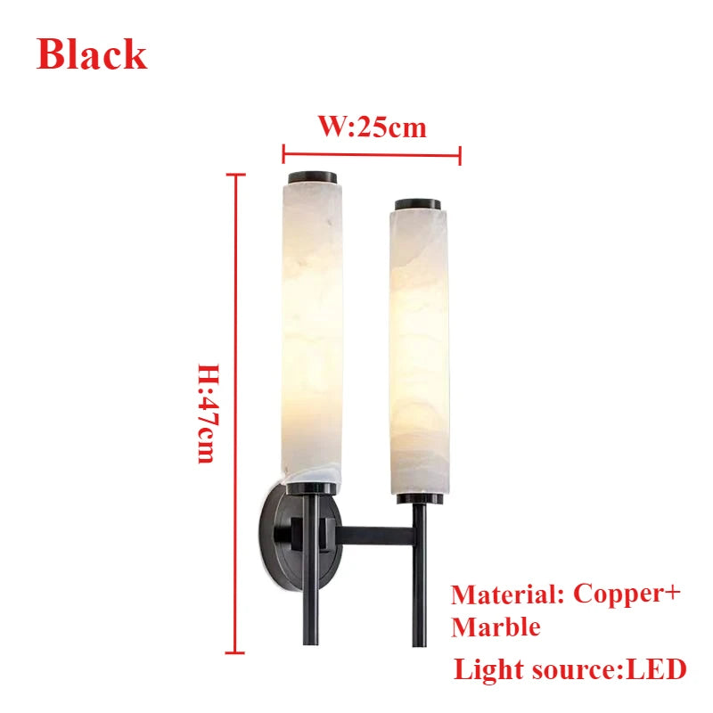 Copper Marble Wall Lamp