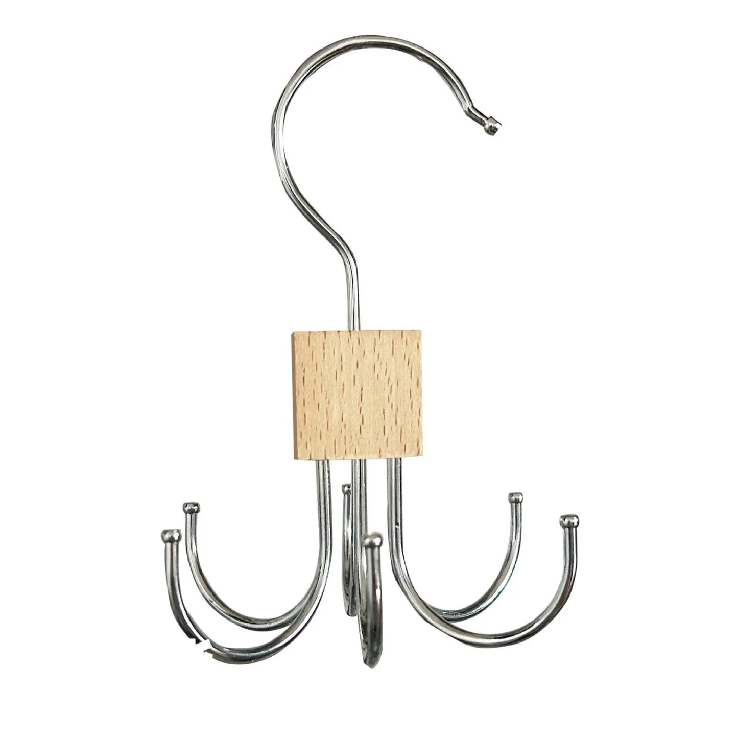 Rotating Wooden Metal Belt Hanger