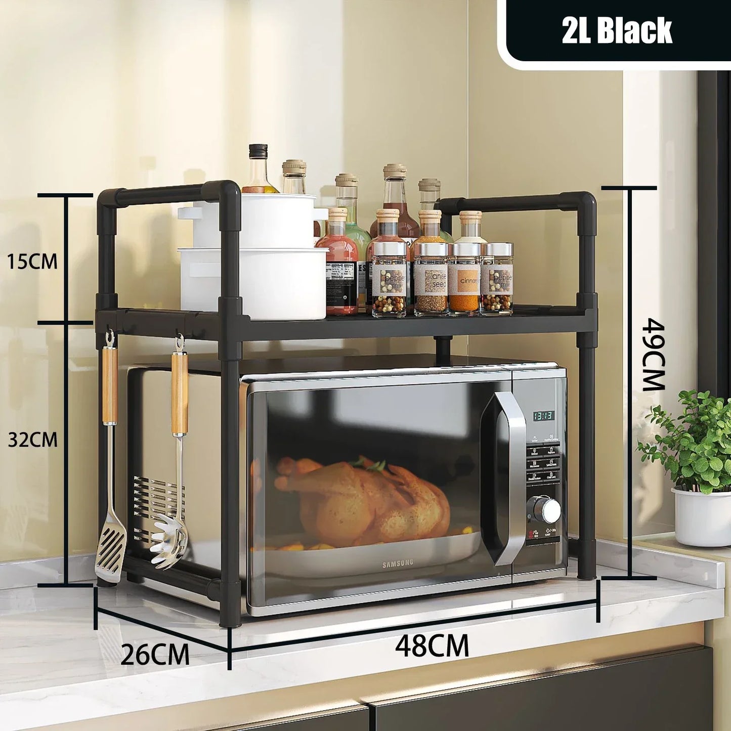 2/3 Layers Kitchen Storage Shelf