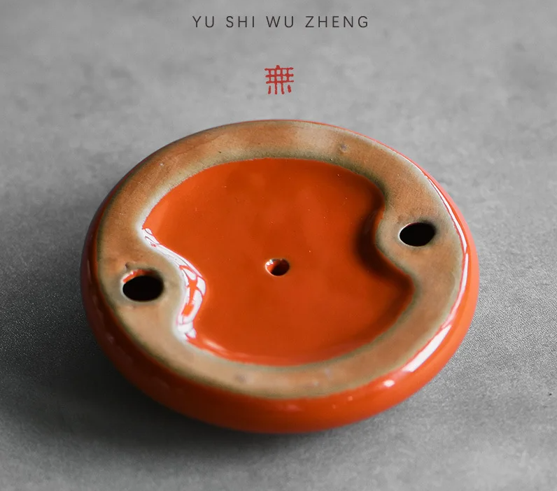 Handmade Porcelain Persimmon Incense Burner