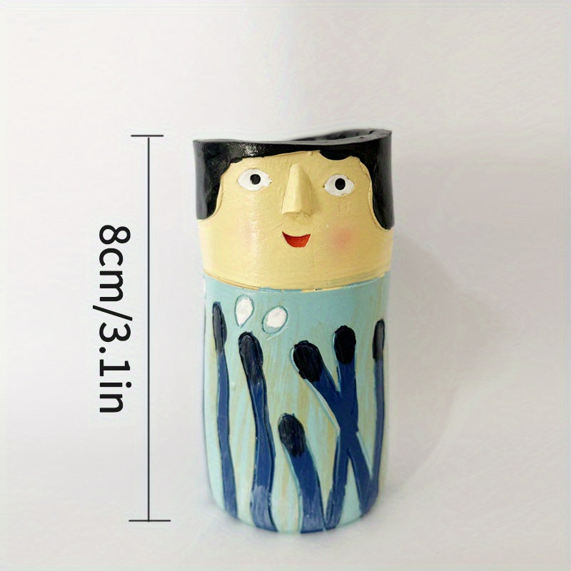 Resin Spring Family Bud Vase