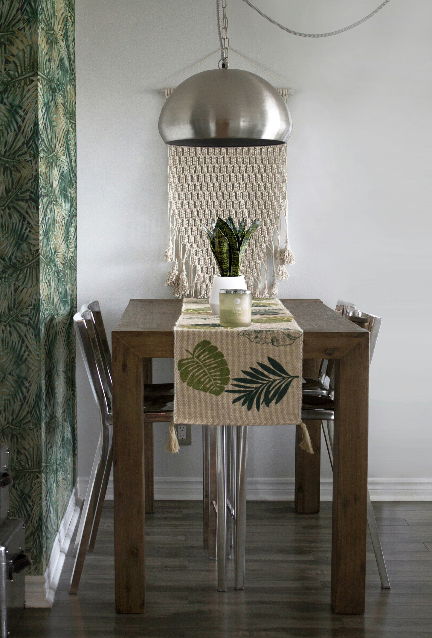 Artificial Olive Green Leaves Tree Branch