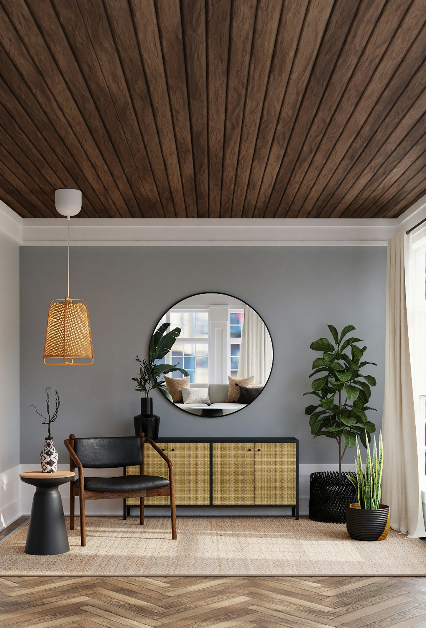 Tropical Fake Bamboo Plant Decor