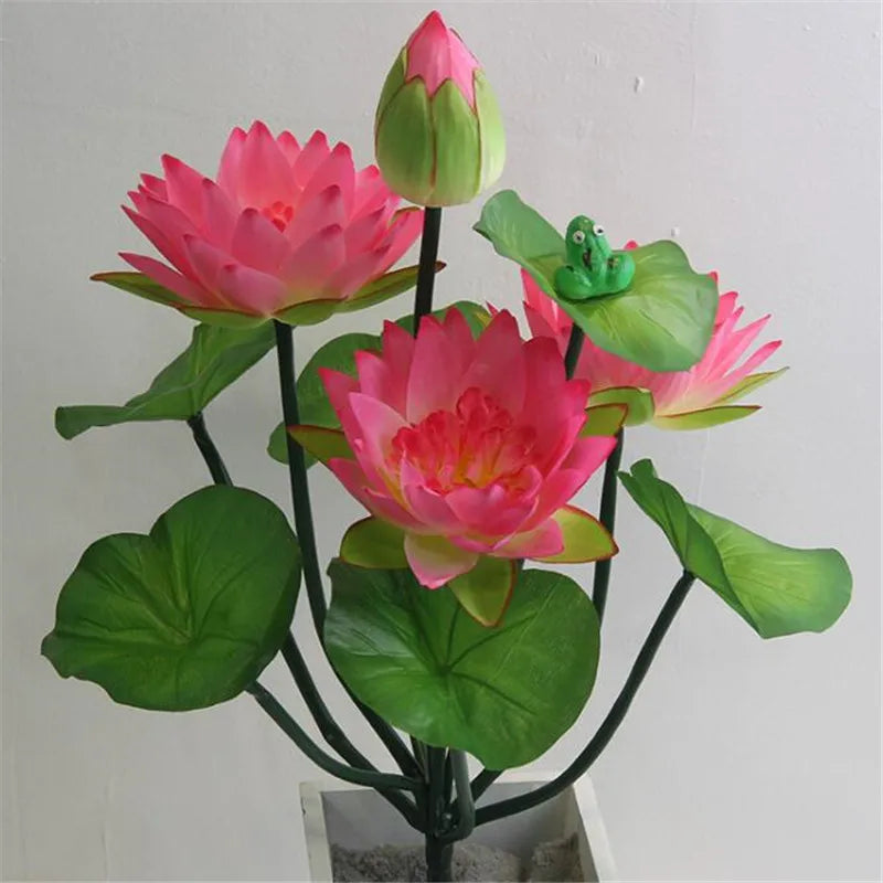 Artificial Lotus Flower Bunch