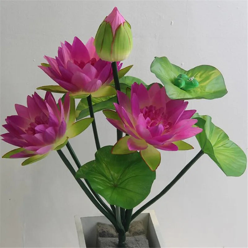 Artificial Lotus Flower Bunch