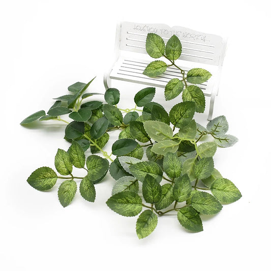 Set of 20 silk artificial roses and leaves (6×3.5cm) for wedding wreaths, DIY arrangements, home decor, gifts and celebrations with a realistic, durable finish.
