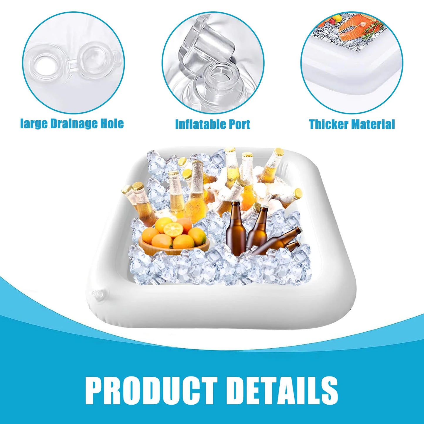 Inflatable Poolside Beverage Tray