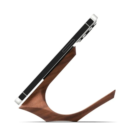 Solid Wood Magnetic Phone Holder provides a sturdy, stylish desk ready stand for Apple and Android phones with secure magnetic grip, elegant finish Shop now.