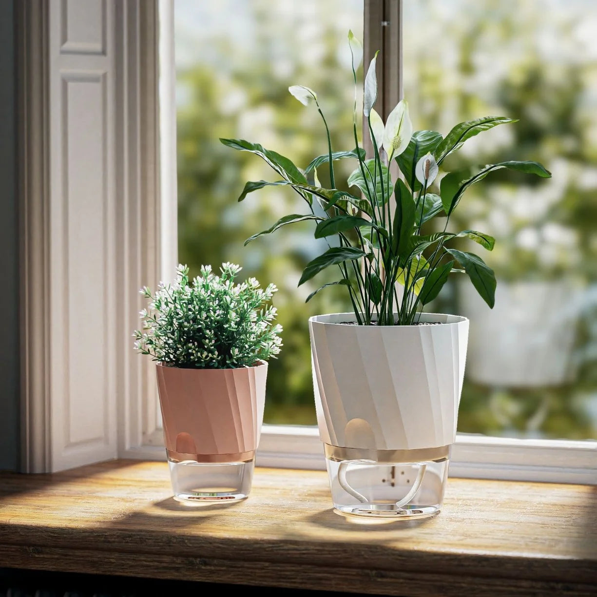 Discover the Hyperabsorbent Hydroponic Selfwatering Transparent Planter, a self-watering pot that simplifies hydroponic gardening with automatic absorption for busy offices, and elevate your space today!